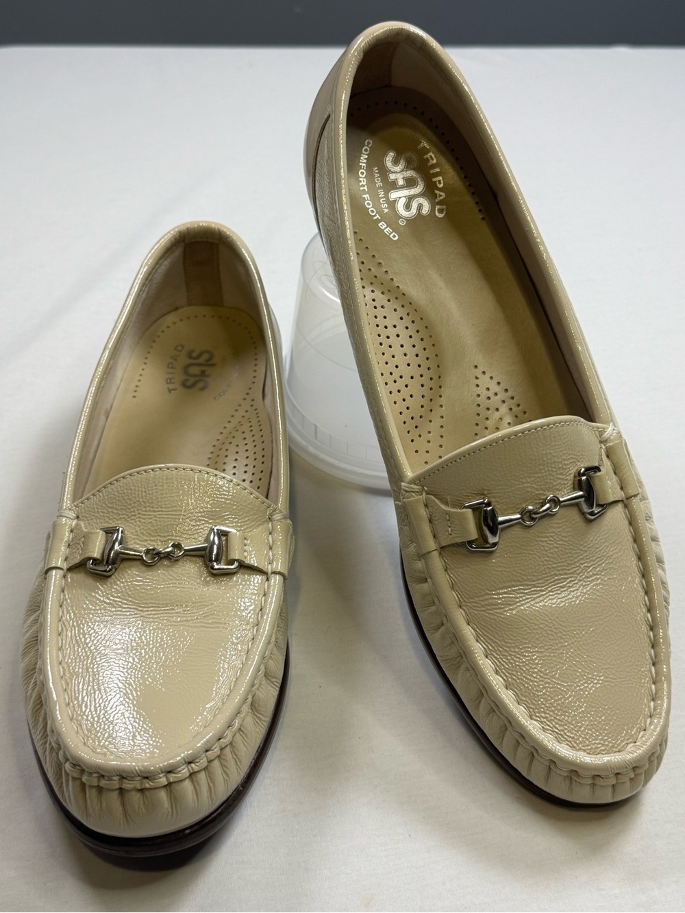 SAS Metro Bone Leather Bit Loafer Comfort Shoes 9.5 N